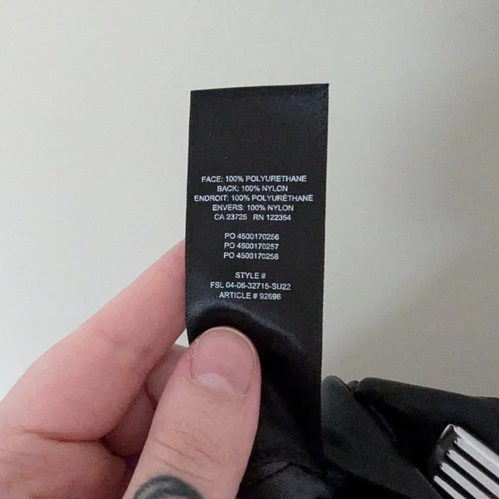 Aritzia Wilfred Elaine Vegan Leather Pants Black Size 0 - Picture 10 of 10